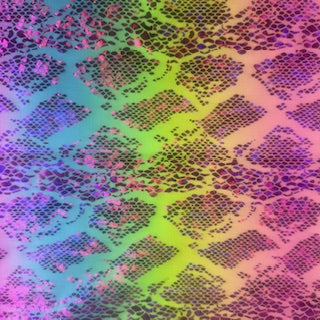 Polyester Spandex Snake Hologram Fabric