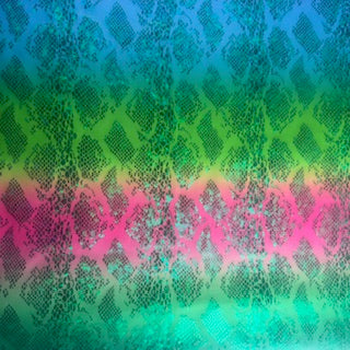 Polyester Spandex Snake Hologram Fabric