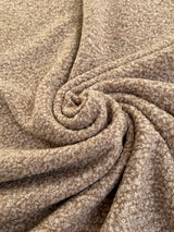 Beige Brown Premium Faux Wool