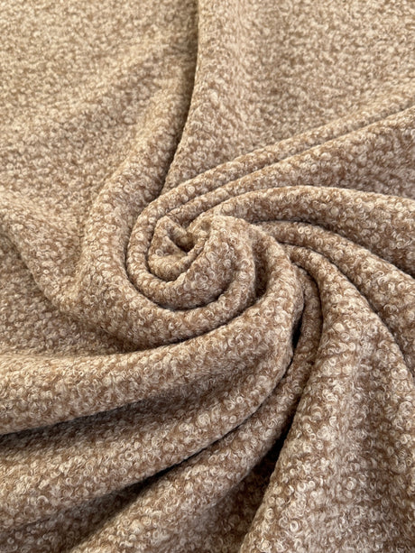 Beige Brown Premium Faux Wool