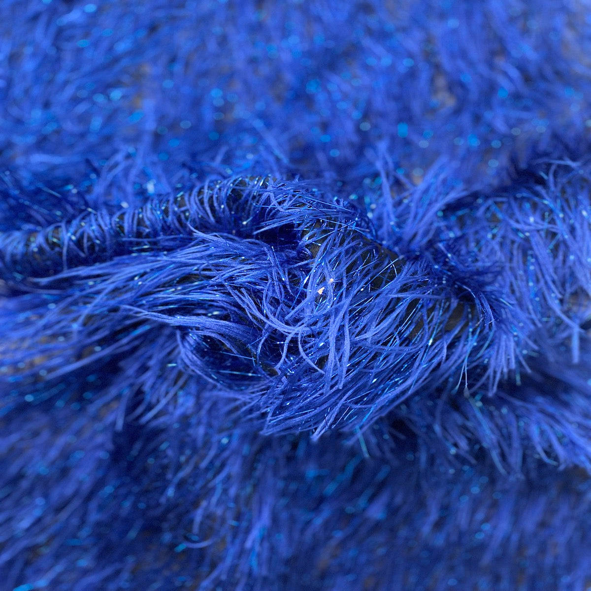 Metallic Faux Fur Tinsel Ostrich Feather Polyester Fabric - Metallic Faux Ostrich Feather, 54" Width (1 Yard)
