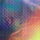 Polyester Spandex Rainbow Igloo Hologram Fabric