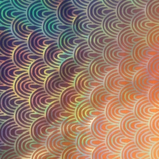 Polyester Spandex Rainbow Igloo Hologram Fabric