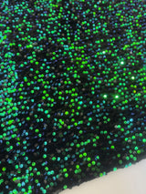 Sequin Velvet Emerald Green