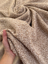 Beige Brown Premium Faux Wool