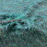 Metallic Faux Fur Tinsel Ostrich Feather Polyester Fabric - Metallic Faux Ostrich Feather, 54" Width (1 Yard)