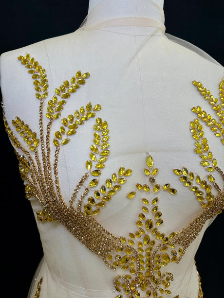 Rhinestone Bodice Applique