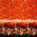 Rayon Fabric Pineapple Hibiscus Ocean Tropical Leaves