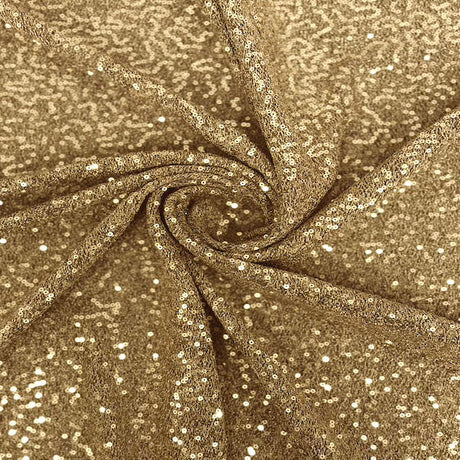 Metallic Lurex Embroidered Stretch Sequins Fabric - 100 Percent Polyester, 2-Way Mechanical Stretch, 58" Width, Solid (1 Yard)
