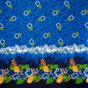 Rayon Fabric Pineapple Hibiscus Ocean Tropical Leaves