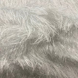 Metallic Faux Fur Tinsel Ostrich Feather Polyester Fabric - Metallic Faux Ostrich Feather, 54" Width (1 Yard)