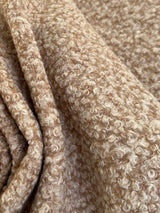 Beige Brown Premium Faux Wool
