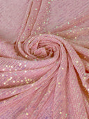 Stretch Striped Sequin Mesh