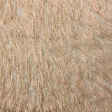Metallic Faux Fur Tinsel Ostrich Feather Polyester Fabric - Metallic Faux Ostrich Feather, 54" Width (1 Yard)