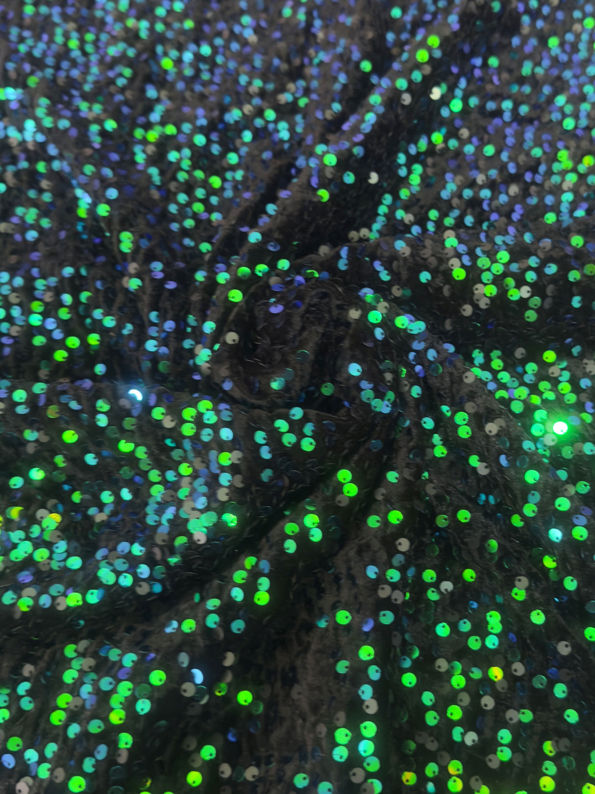 Sequin Velvet Emerald Green