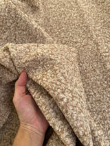 Beige Brown Premium Faux Wool