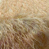 Metallic Faux Fur Tinsel Ostrich Feather Polyester Fabric - Metallic Faux Ostrich Feather, 54" Width (1 Yard)