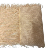 Metallic Faux Fur Tinsel Ostrich Feather Polyester Fabric - Metallic Faux Ostrich Feather, 54" Width (1 Yard)