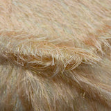 Metallic Faux Fur Tinsel Ostrich Feather Polyester Fabric - Metallic Faux Ostrich Feather, 54" Width (1 Yard)