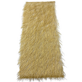 Metallic Faux Fur Tinsel Ostrich Feather Polyester Fabric - Metallic Faux Ostrich Feather, 54" Width (1 Yard)