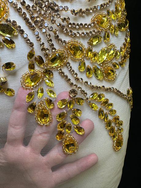 Rhinestone Bodice Applique