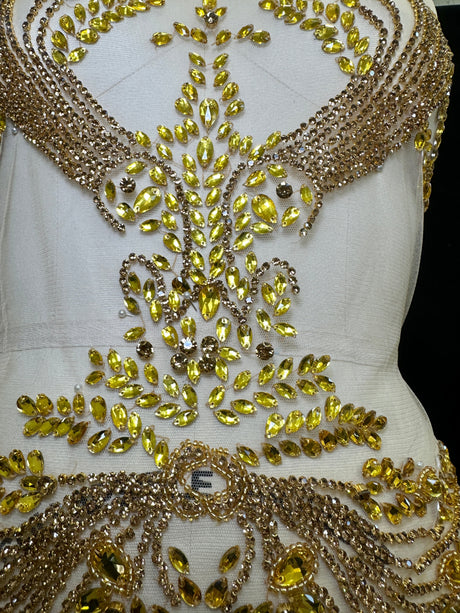 Rhinestone Bodice Applique