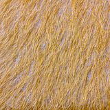 Metallic Faux Fur Tinsel Ostrich Feather Polyester Fabric - Metallic Faux Ostrich Feather, 54" Width (1 Yard)