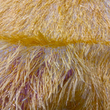 Metallic Faux Fur Tinsel Ostrich Feather Polyester Fabric - Metallic Faux Ostrich Feather, 54" Width (1 Yard)