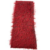 Metallic Faux Fur Tinsel Ostrich Feather Polyester Fabric - Metallic Faux Ostrich Feather, 54" Width (1 Yard)