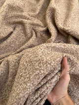Beige Brown Premium Faux Wool