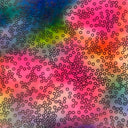 Polyester Spandex Hologram Rainbow Oz Foil Fabric