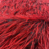 Metallic Faux Fur Tinsel Ostrich Feather Polyester Fabric - Metallic Faux Ostrich Feather, 54" Width (1 Yard)
