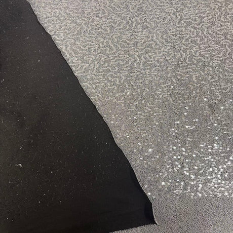 Metallic Lurex Stretch Sequins Fabric