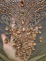 Rhinestone Bodice Applique