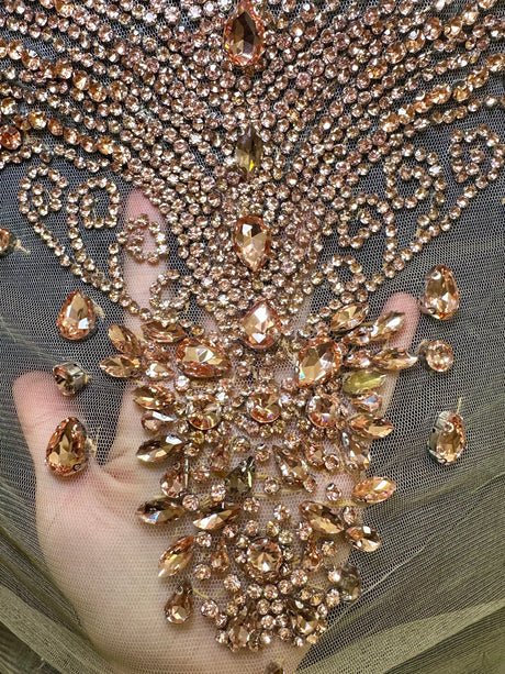 Rhinestone Bodice Applique