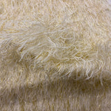 Metallic Faux Fur Tinsel Ostrich Feather Polyester Fabric - Metallic Faux Ostrich Feather, 54" Width (1 Yard)