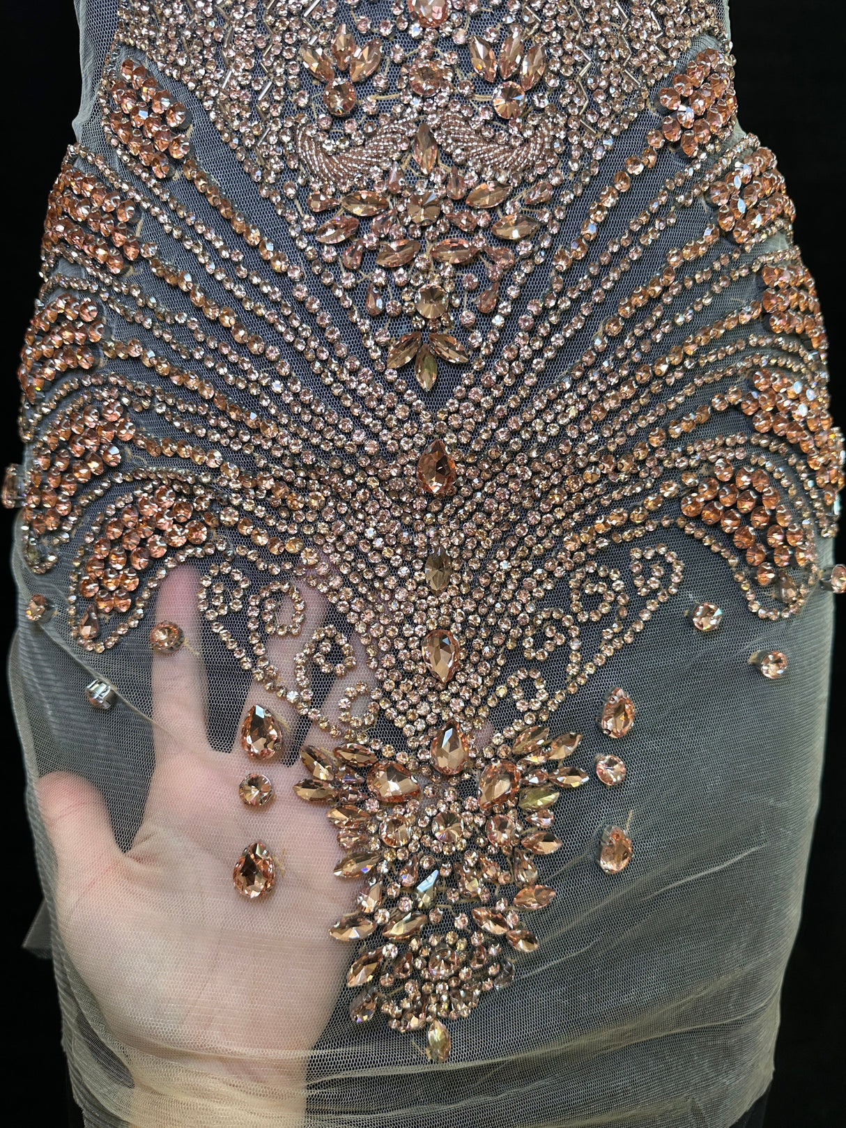Rhinestone Bodice Applique