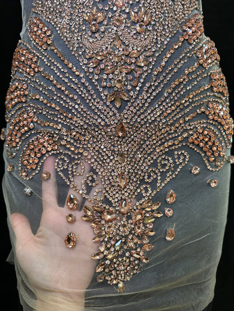 Rhinestone Bodice Applique