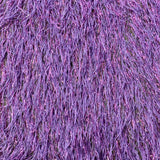 Metallic Faux Fur Tinsel Ostrich Feather Polyester Fabric - Metallic Faux Ostrich Feather, 54" Width (1 Yard)