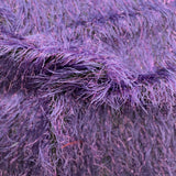 Metallic Faux Fur Tinsel Ostrich Feather Polyester Fabric - Metallic Faux Ostrich Feather, 54" Width (1 Yard)