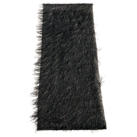 Metallic Faux Fur Tinsel Ostrich Feather Polyester Fabric - Metallic Faux Ostrich Feather, 54" Width (1 Yard)