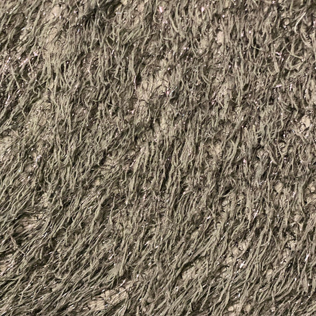 Metallic Faux Fur Tinsel Ostrich Feather Polyester Fabric - Metallic Faux Ostrich Feather, 54" Width (1 Yard)