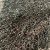Metallic Faux Fur Tinsel Ostrich Feather Polyester Fabric - Metallic Faux Ostrich Feather, 54" Width (1 Yard)