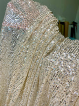 Stretch Sequin Mesh Champagne