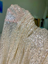 Stretch Striped Sequin Mesh