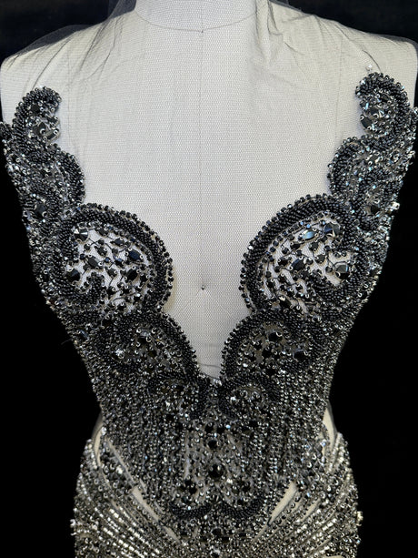 Rhinestone Bodice Applique