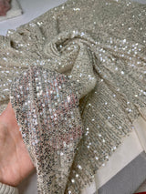 Stretch Sequin Mesh Champagne