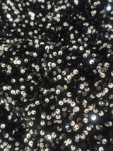Sequin Velvet Silver Black