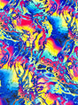 Printed Nylon Spandex Graffiti Print