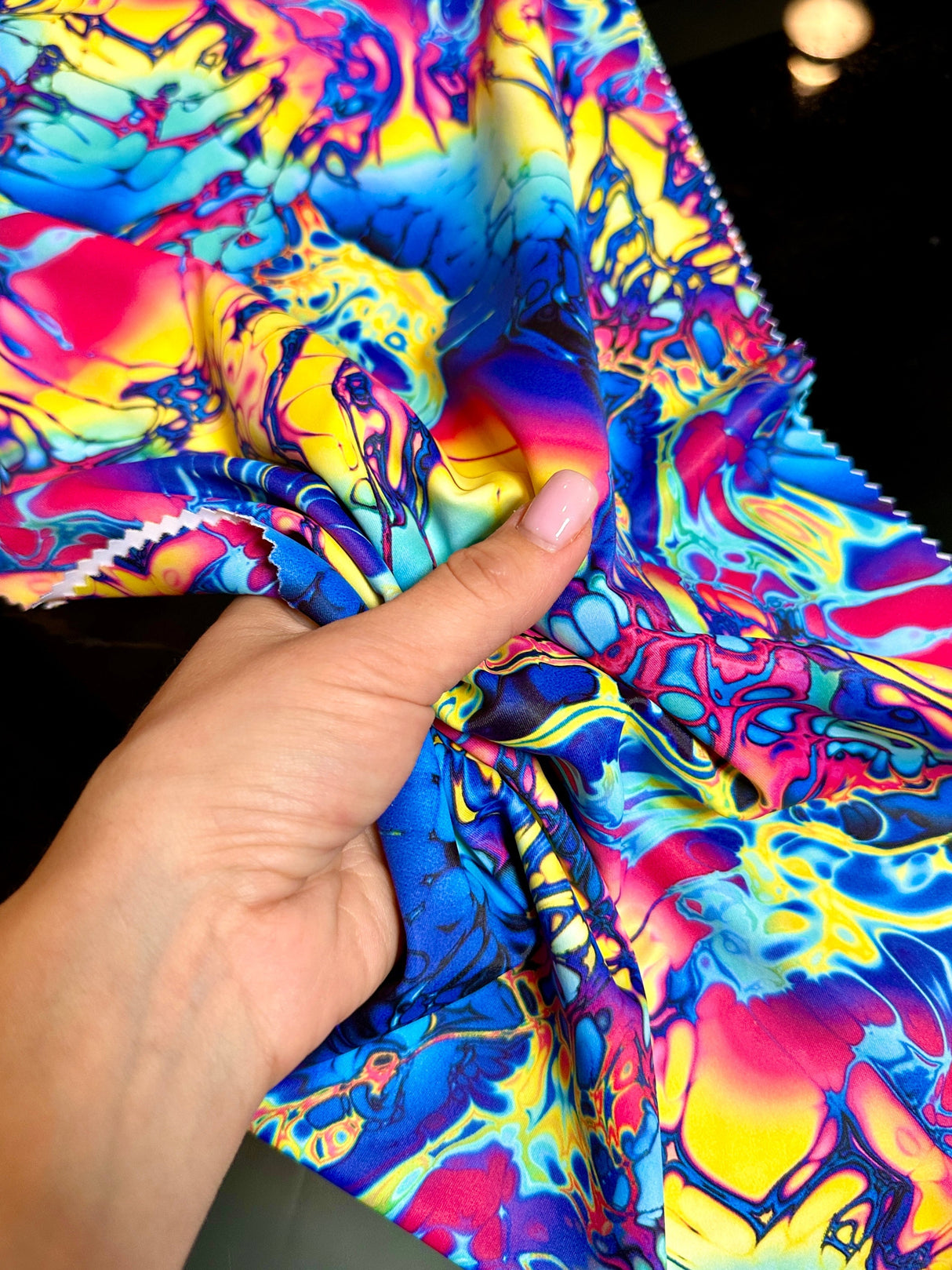Printed Nylon Spandex Graffiti Print